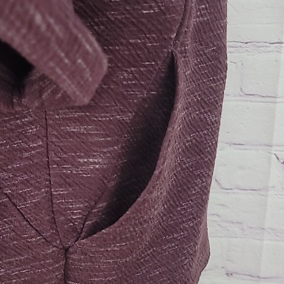 Prana  Heathered Plum colored Women's Sunrise Crop Pullover Size M - Picture 7 of 9